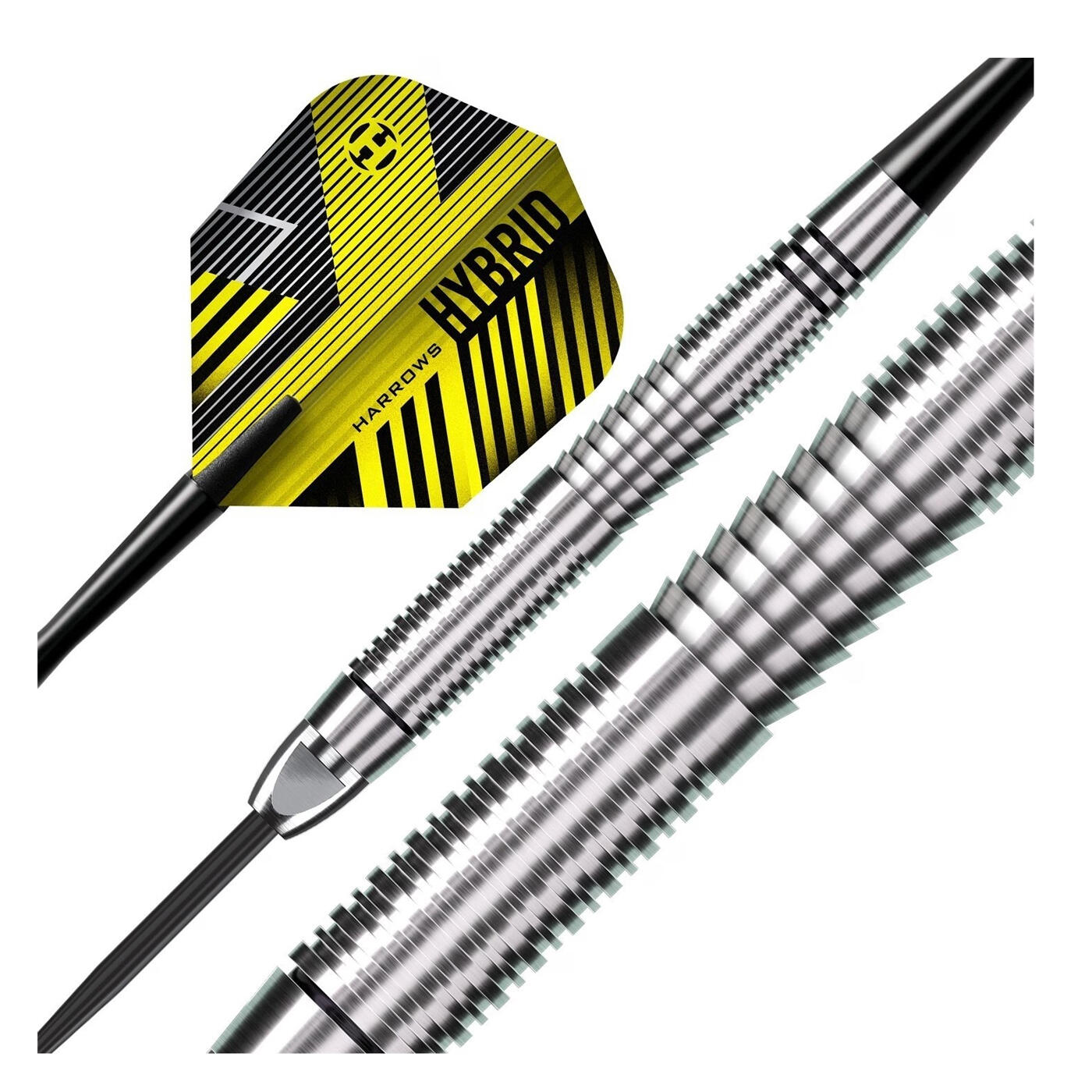 "Hybrid" Darts Set Damen und Herren Schwarz 2/3
