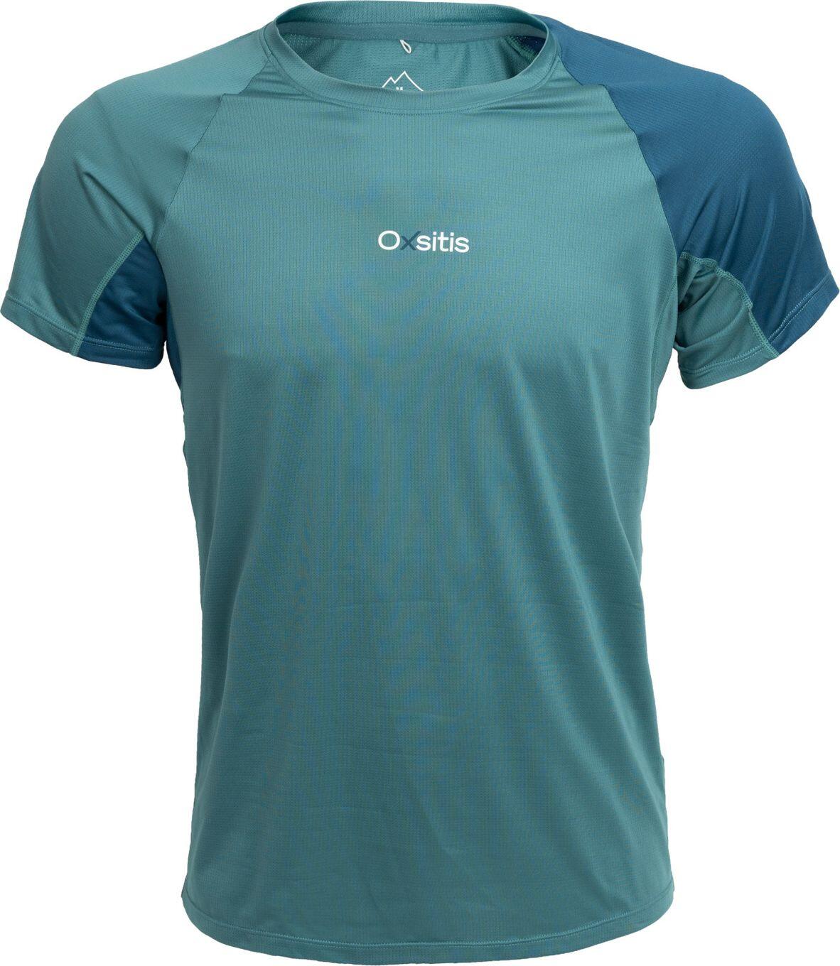 Oxsitis X-Train Heren Trui met korte mouwen Groen/Blauw 5/7