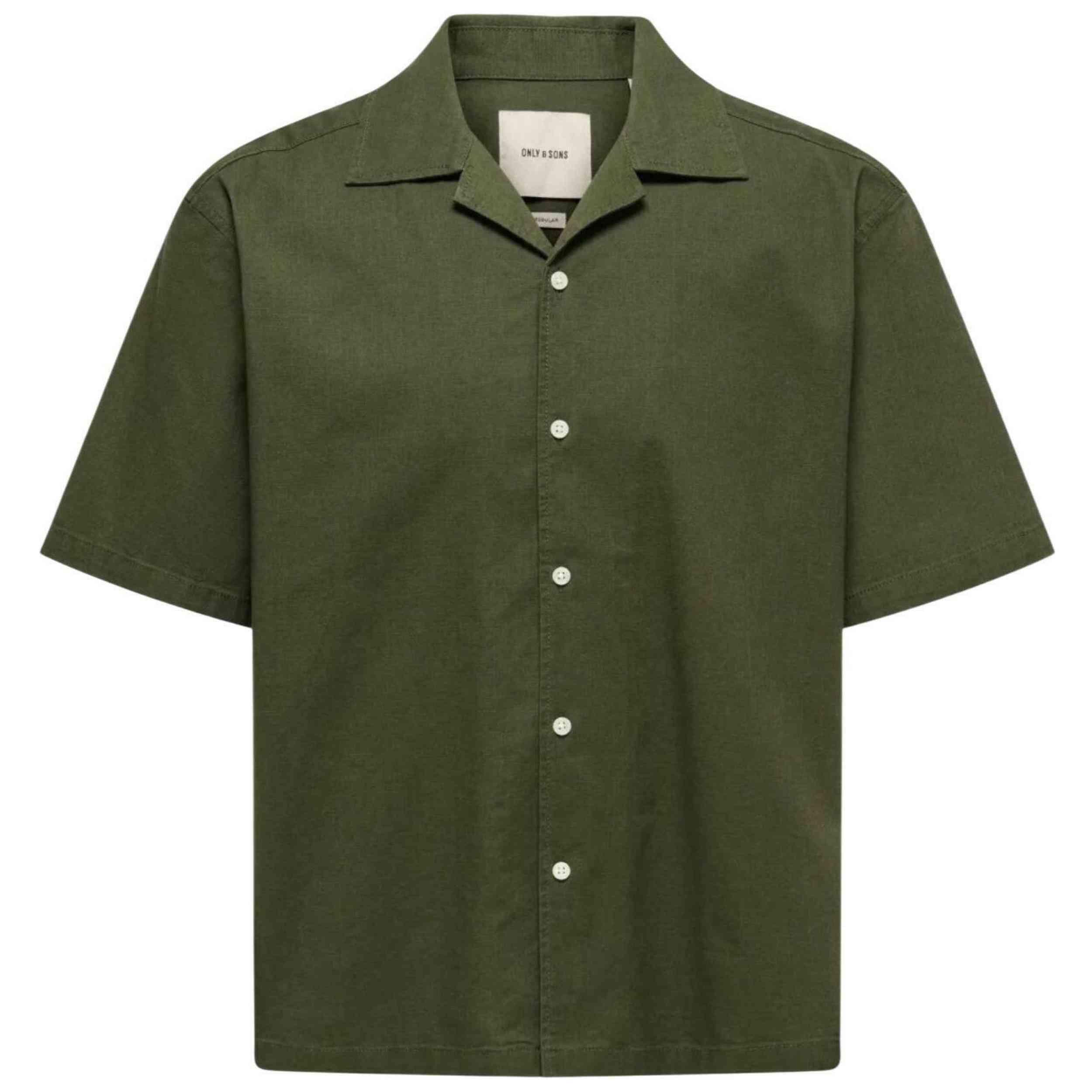 Chemise Only & sons modèle 22036358-OLIVE pour homme 3/4