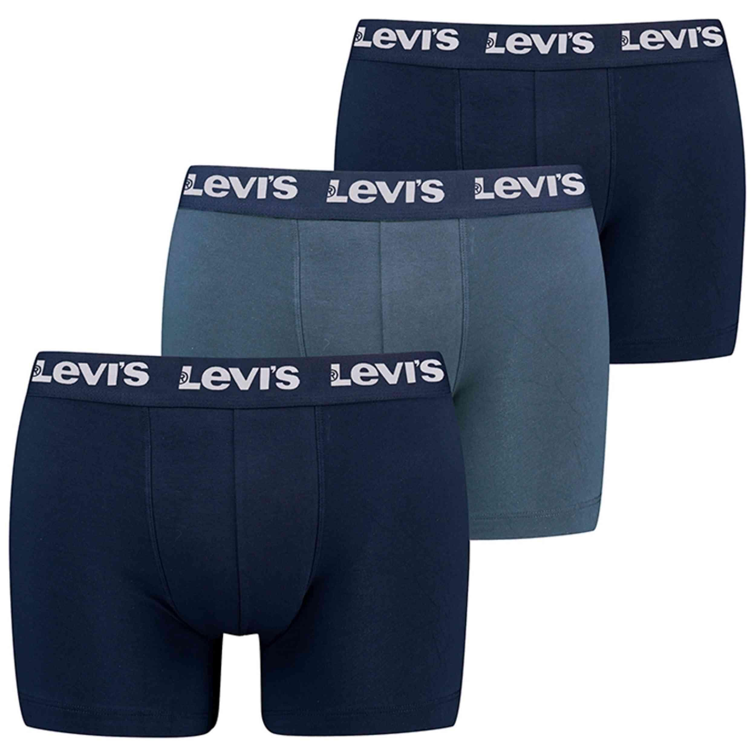 Boxers Levi's modèle LEVIS MEN REPEAT LOGO BOXER BRIEF 3P pour homme 3/5