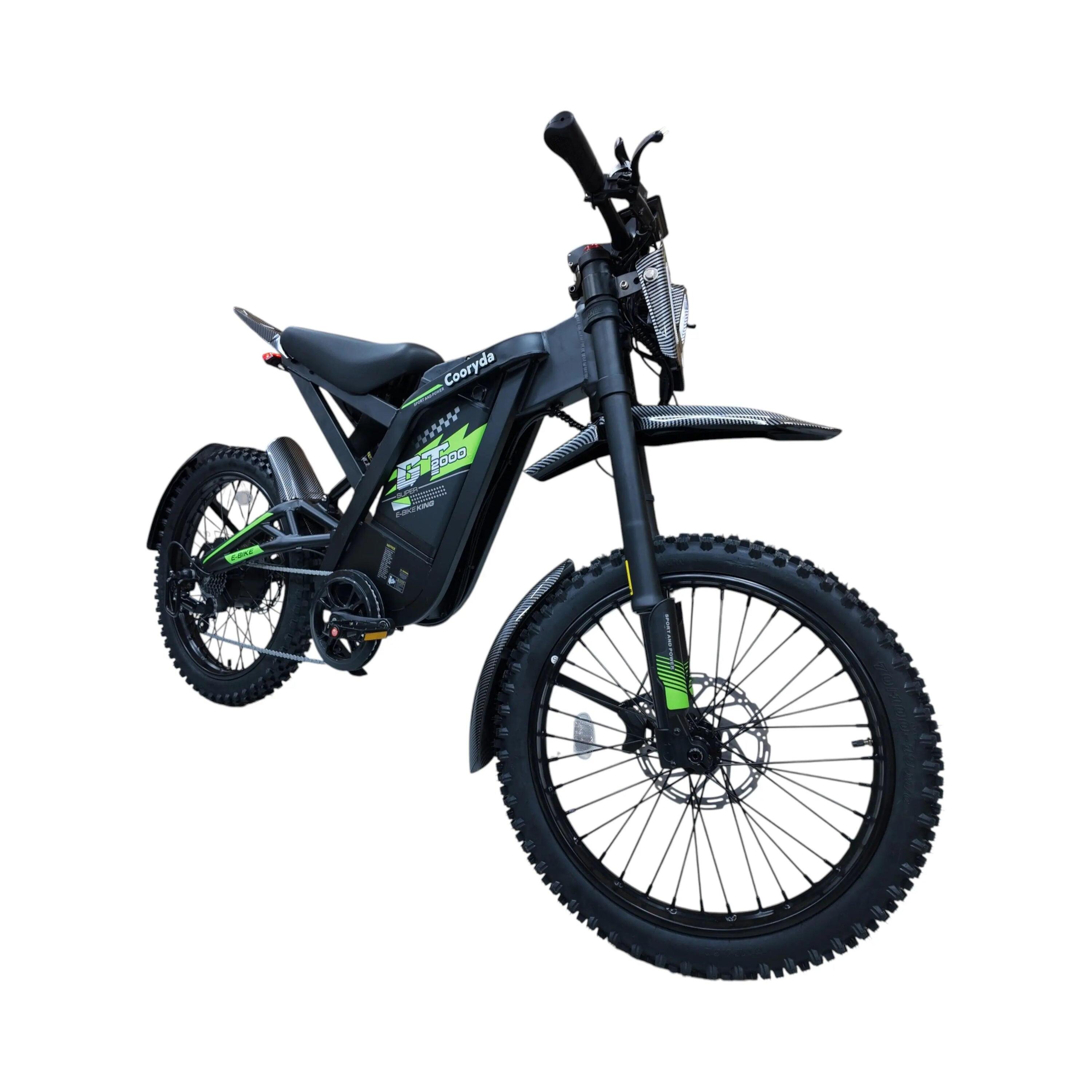Ouxi GT2000 Fatbike – Zwart/Groen - Skinnybike 3/5