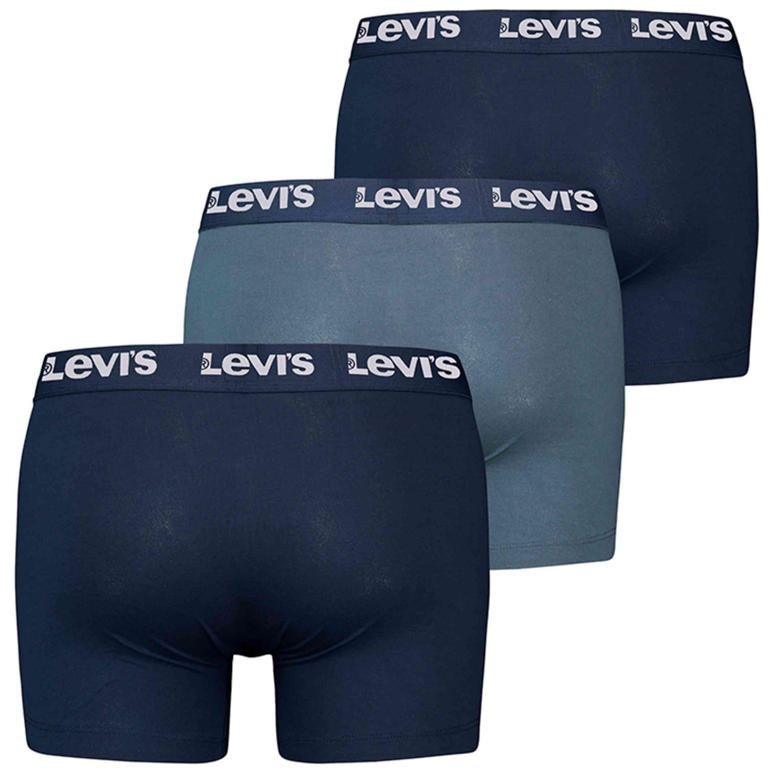 Boxers Levi's modèle LEVIS MEN REPEAT LOGO BOXER BRIEF 3P pour homme 2/5