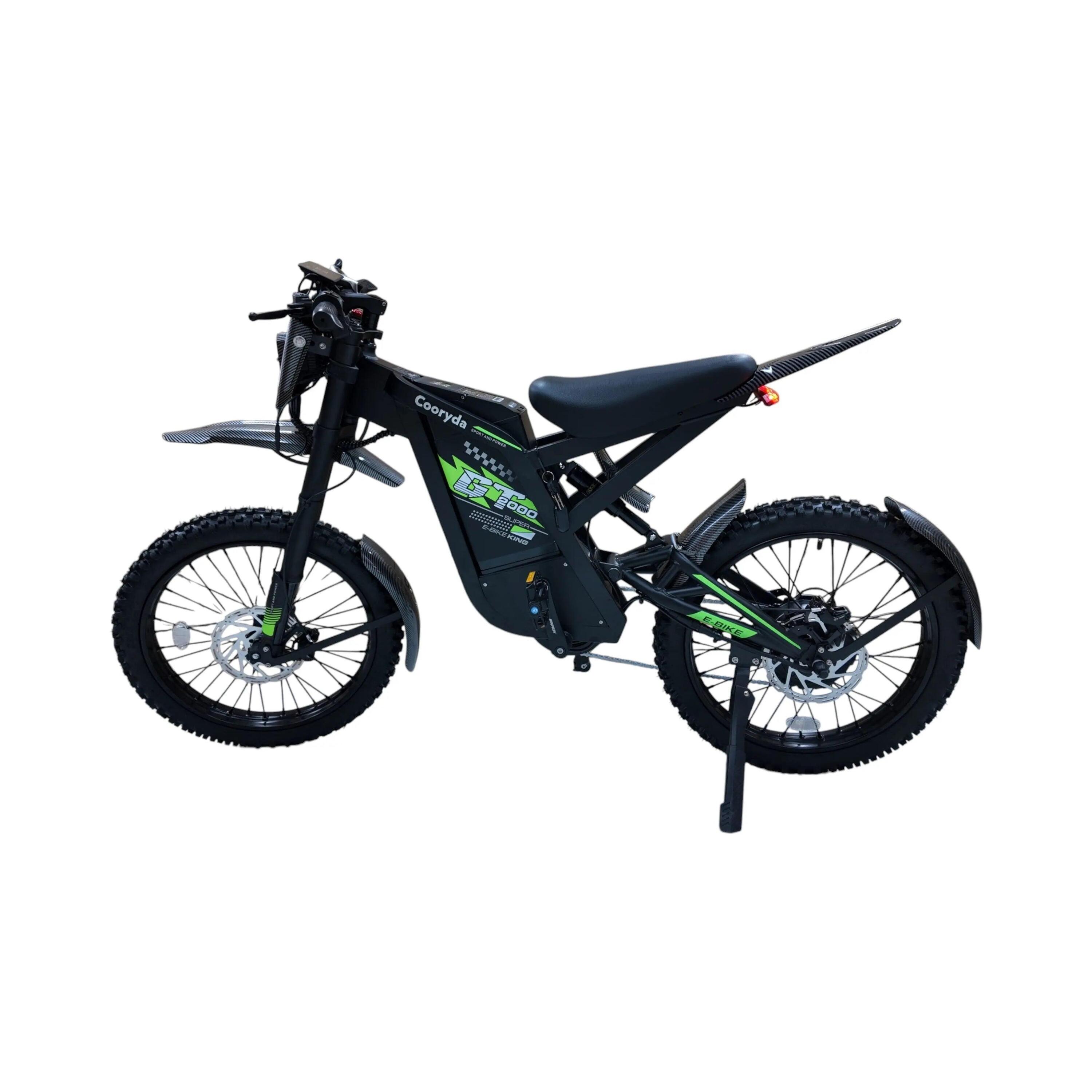 Ouxi GT2000 Fatbike – Zwart/Groen - Skinnybike 2/5