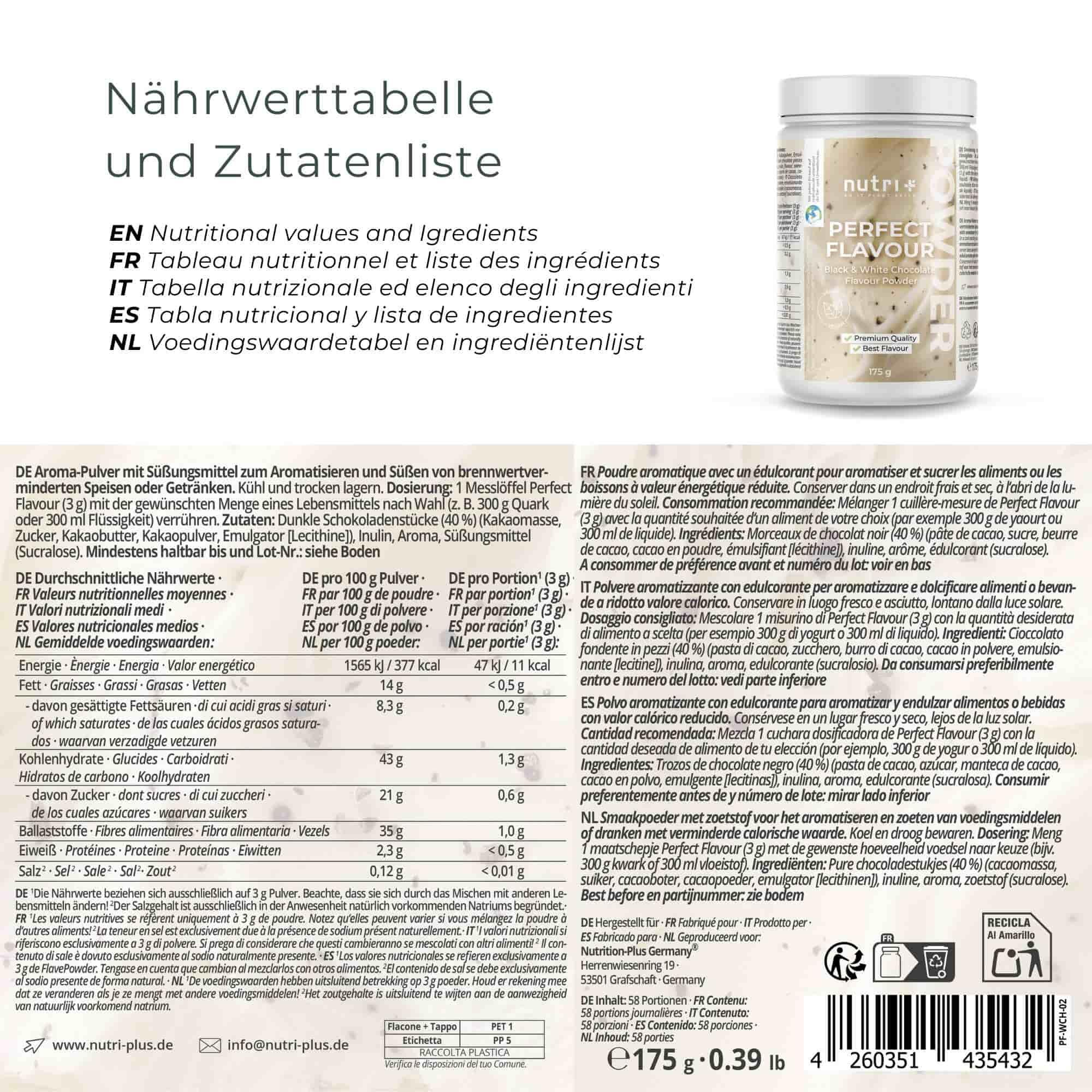 Perfect Flavour Black & White Chocolate 175 g 2/5