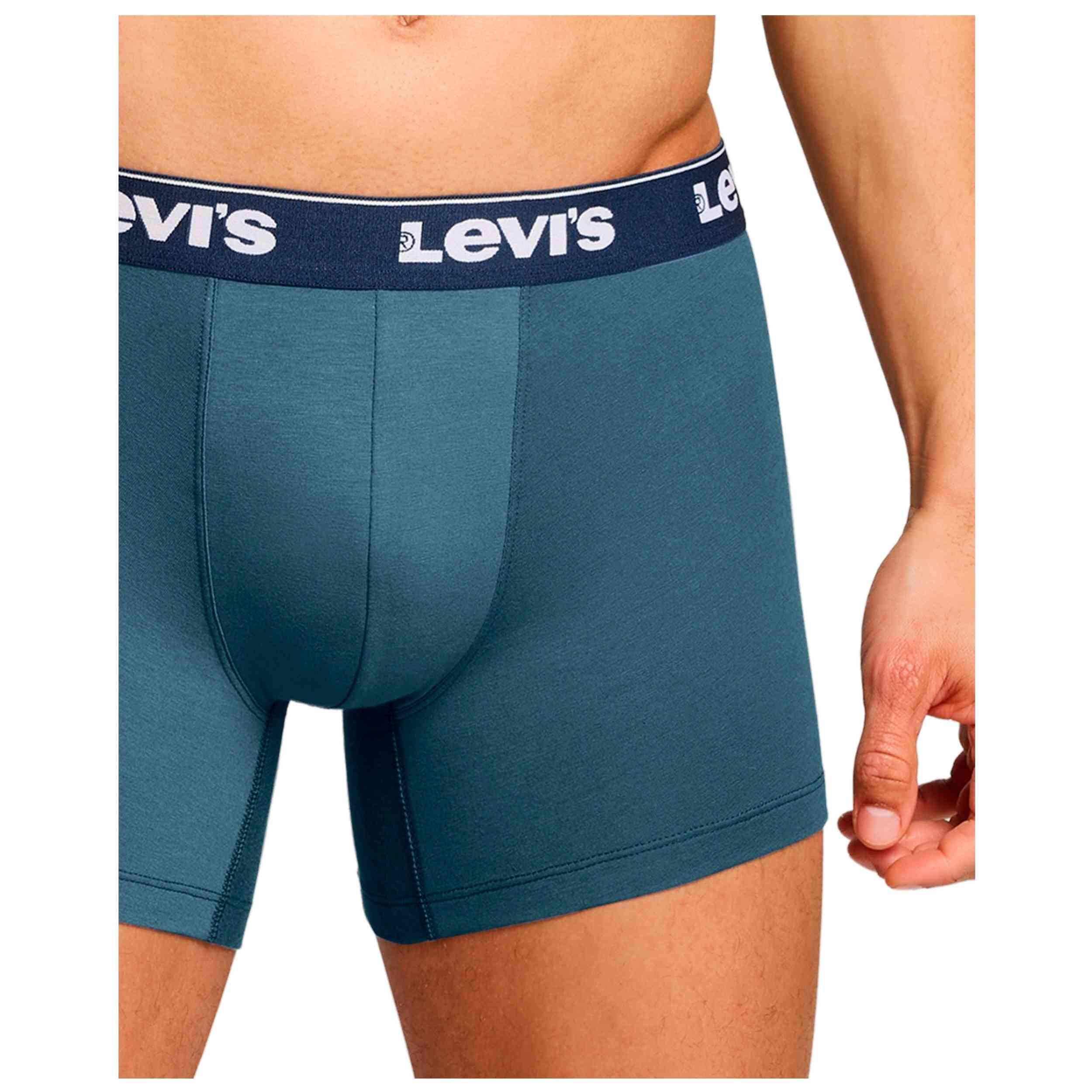 Boxers Levi's modèle LEVIS MEN REPEAT LOGO BOXER BRIEF 3P pour homme 5/5