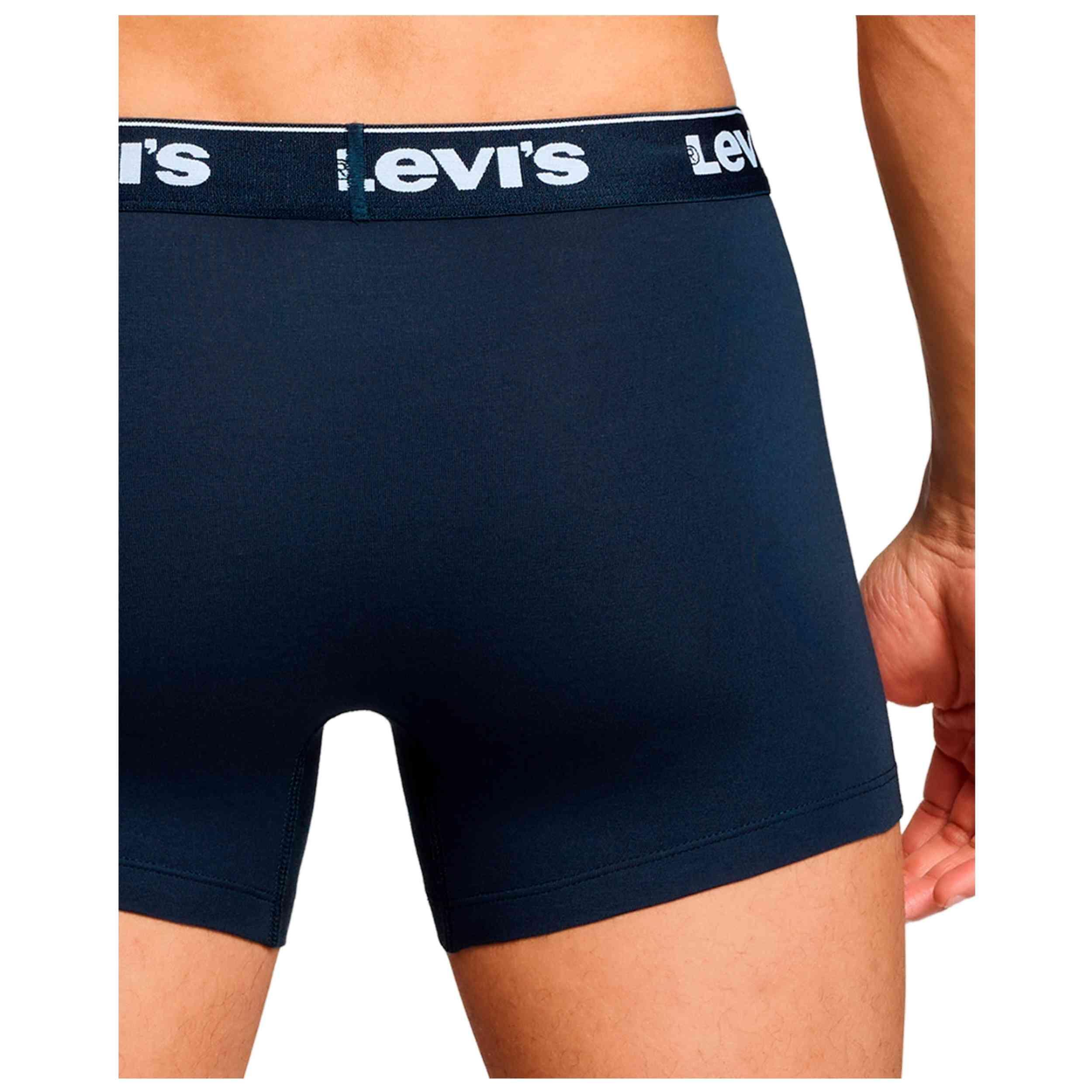 Boxers Levi's modèle LEVIS MEN REPEAT LOGO BOXER BRIEF 3P pour homme 4/5