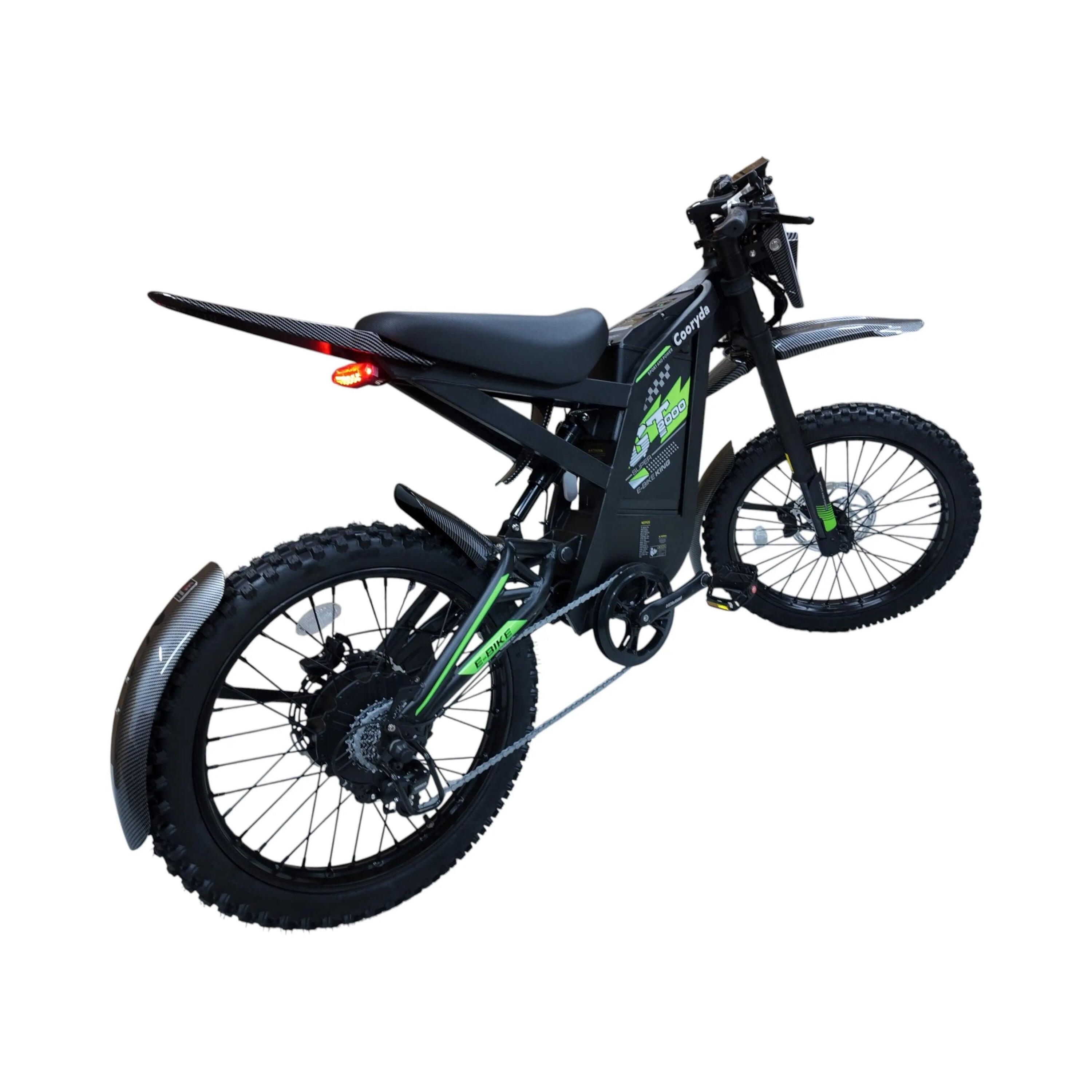 Ouxi GT2000 Fatbike – Zwart/Groen - Skinnybike 4/5