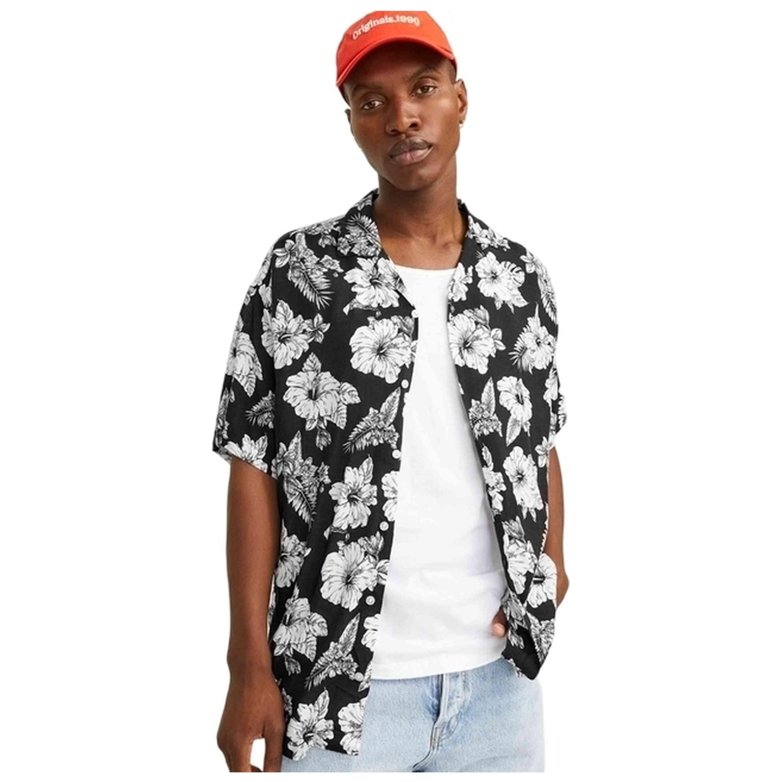 Chemise Jack&jones modèle JJGURU MONOCHROME AOP RESORT pour homme 4/5