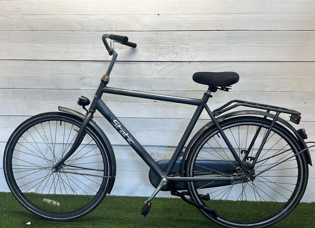 Moederfiets stadsfiets 57 cm, metal/grijs 2/3