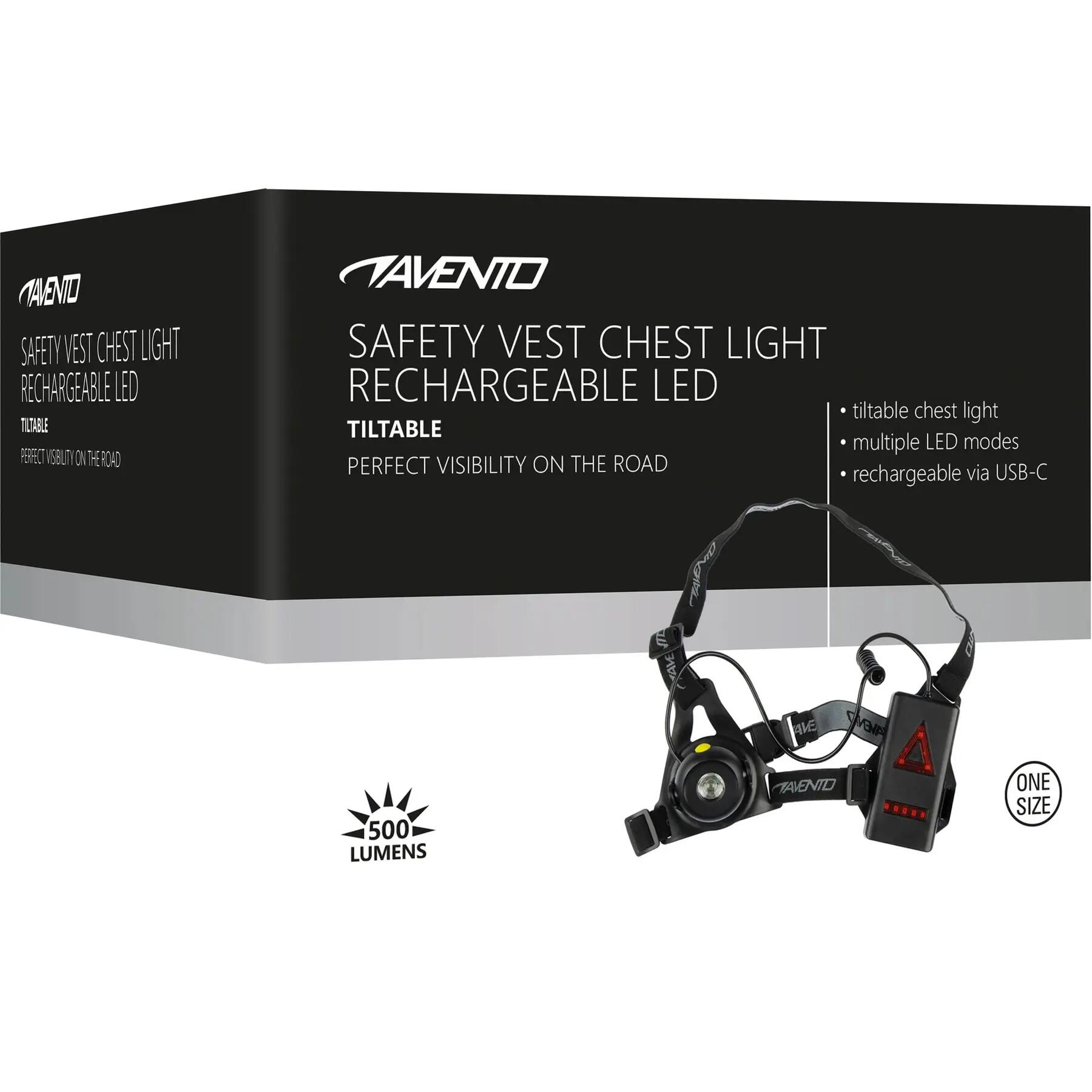 Gilet de running à visibilité rechargeable Avento Tiltable 4/5
