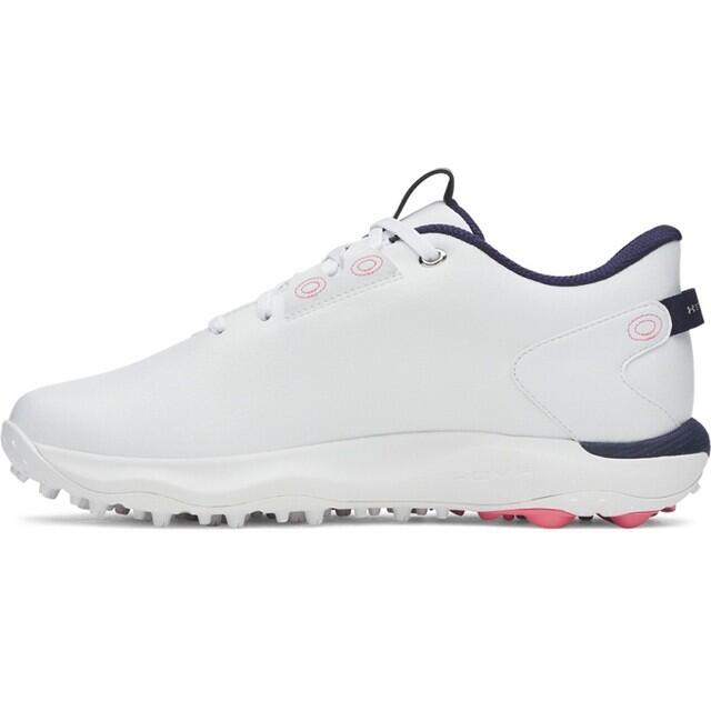 Zapatos Golf Under Armour Drive Fade 2 Sl Mujer Blanco Y Azul Marino 2/5