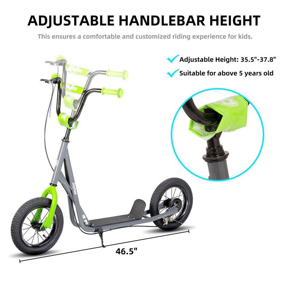 Kinderroller 12" Räder, verstellbarer Lenker, passend 5-9 Jahre 3/6