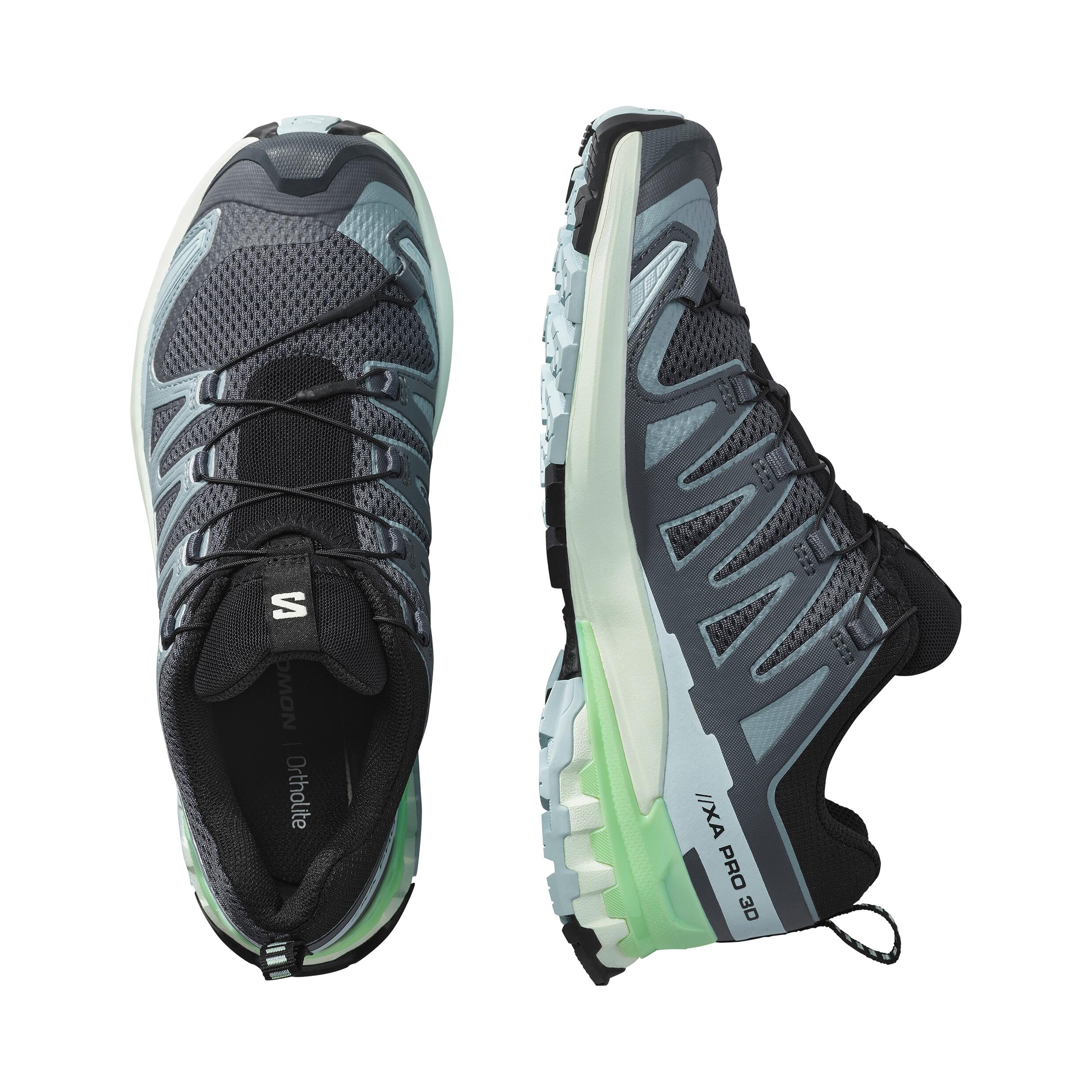 Damen, Trailrunning-Schuhe, XA PRO 3D V9,  Grau 2/6