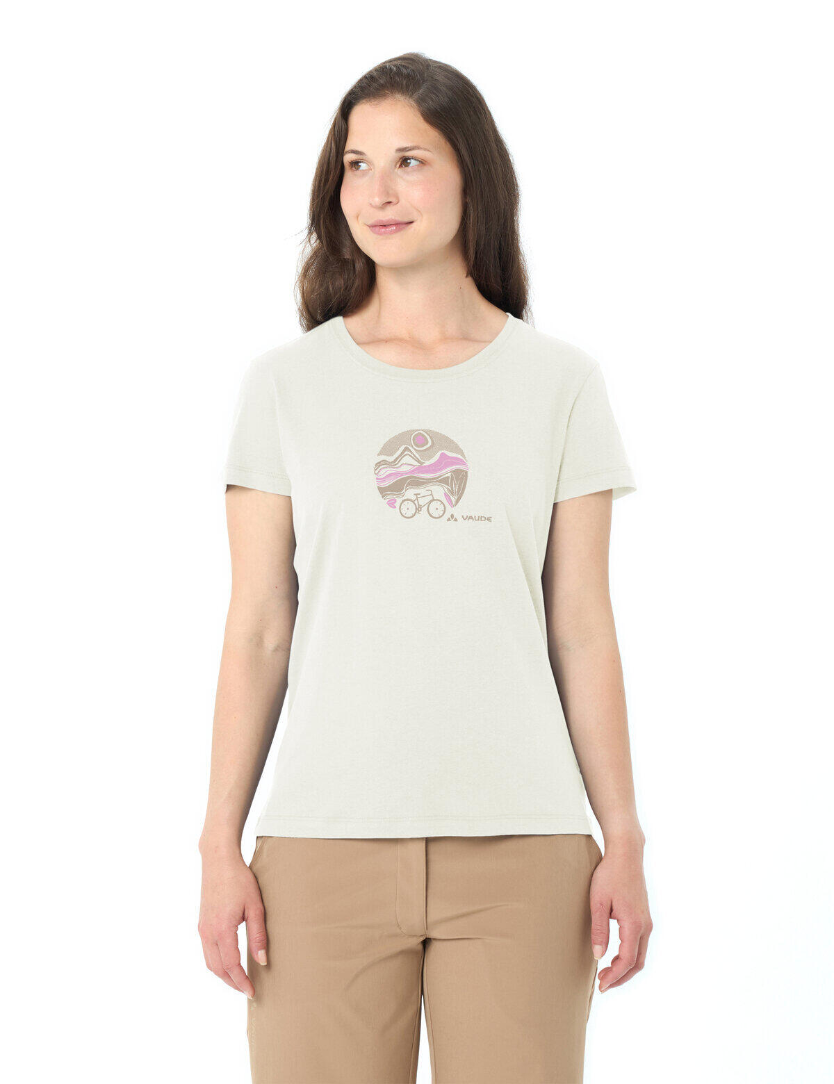 Camiseta de ciclista para mujer con cuello en V 3/7
