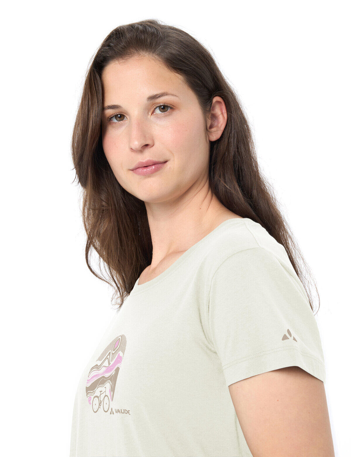 Camiseta de ciclista para mujer con cuello en V 6/7
