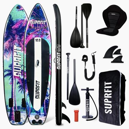 Suprfit Stand-Up Paddling Board Sunset Vice met kajakzitje en peddel