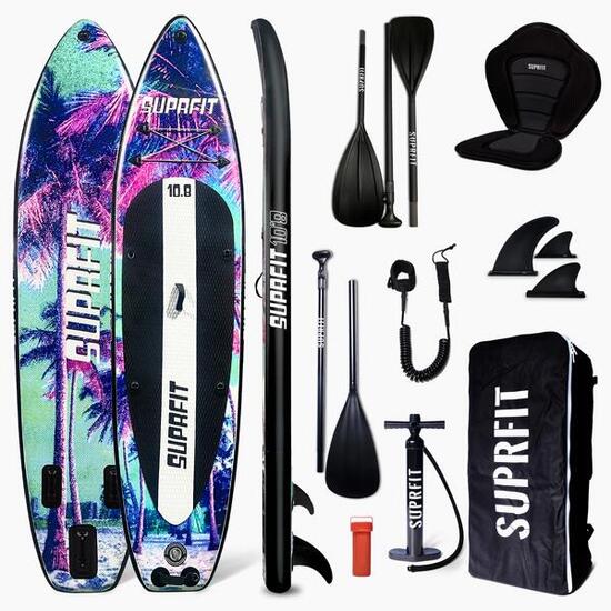 Suprfit Stand-Up Paddling Board Sunset Vice met kajakzitje en peddel