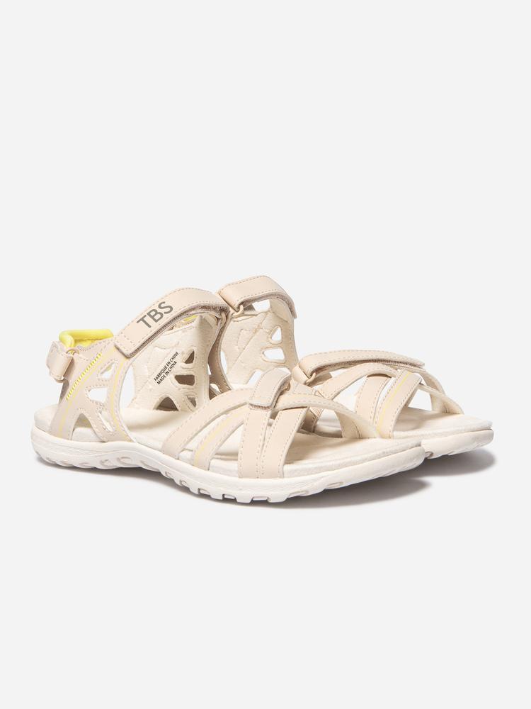 Sandales plates femme - TREKKER Nude 4/5