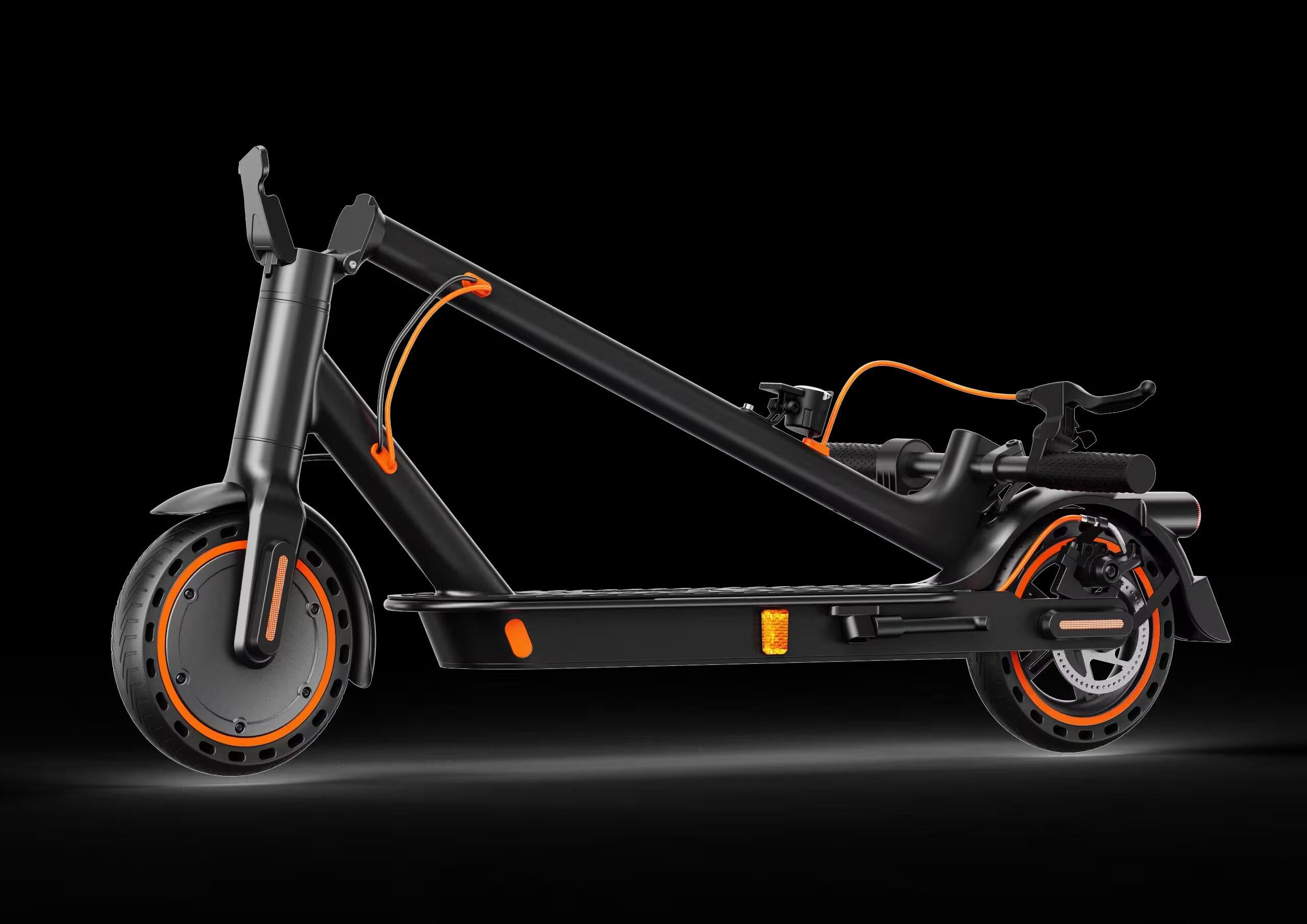 Trotinete T3S APP Piscas 36V 7.8Ah 25km Pneus Maciços 8.5" Dobrável 5/6