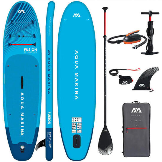 Deska do pływania SUP Aqua Marina Fusion 330 cm NIEBIESKI + Pompka EP-T16