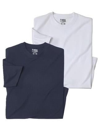 Lot de 2 Tee-Shirts MC Col Rond Unis