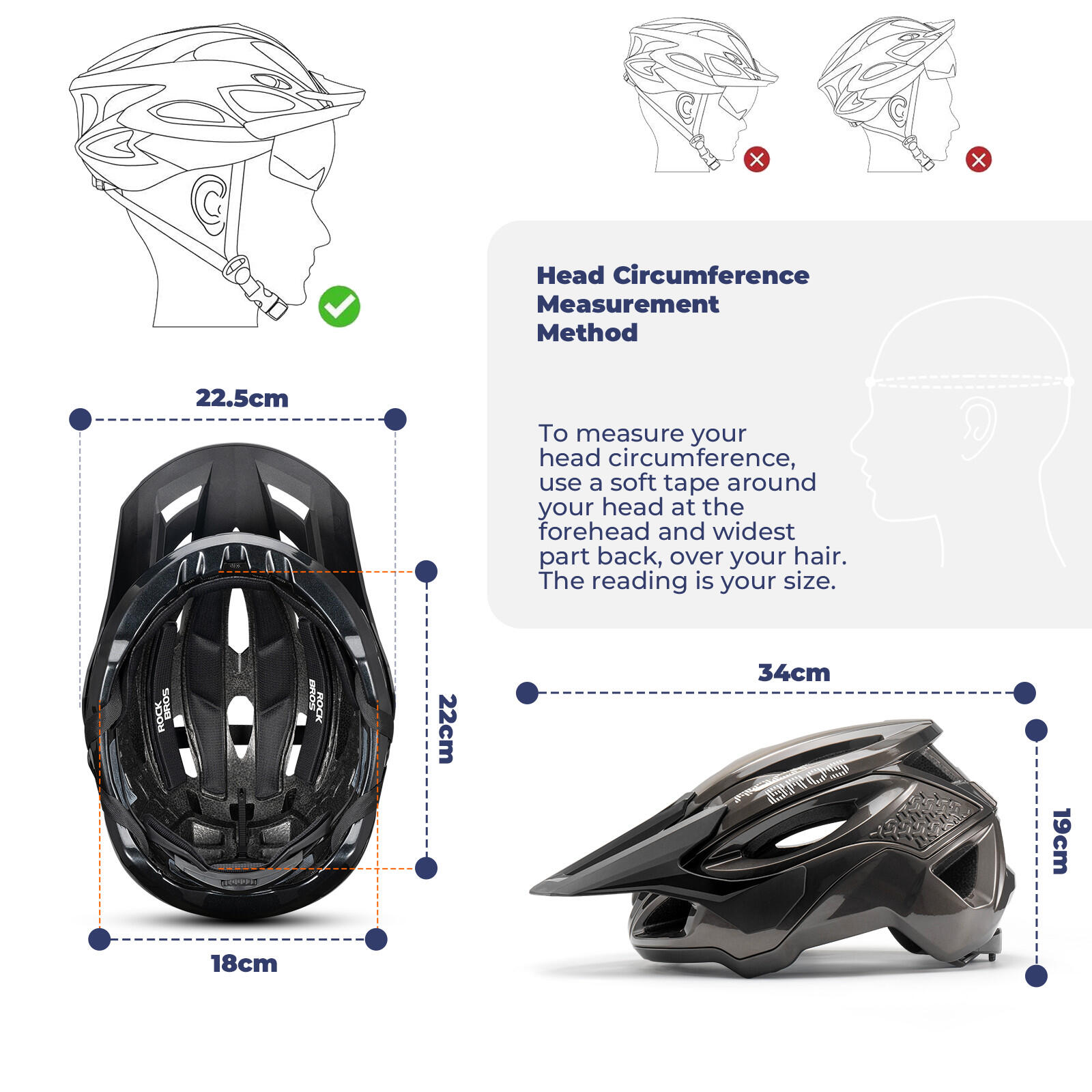 ROCKBROS Mountainbike Fahrradhelm 6/6