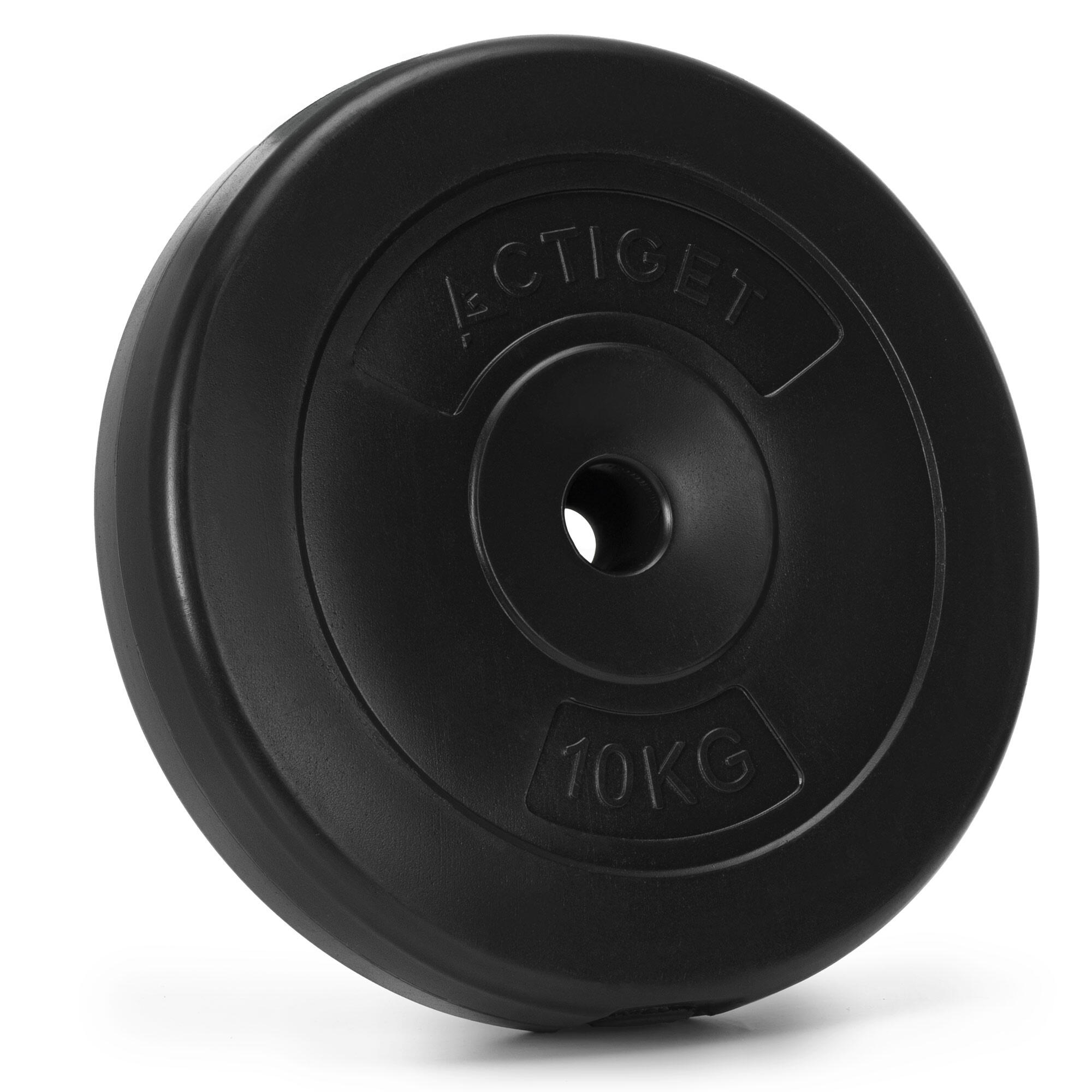 Obciążenie bitumiczne Actiget 10 kg talerz kompozytowy do sztangi hantli 31 mm 4/4