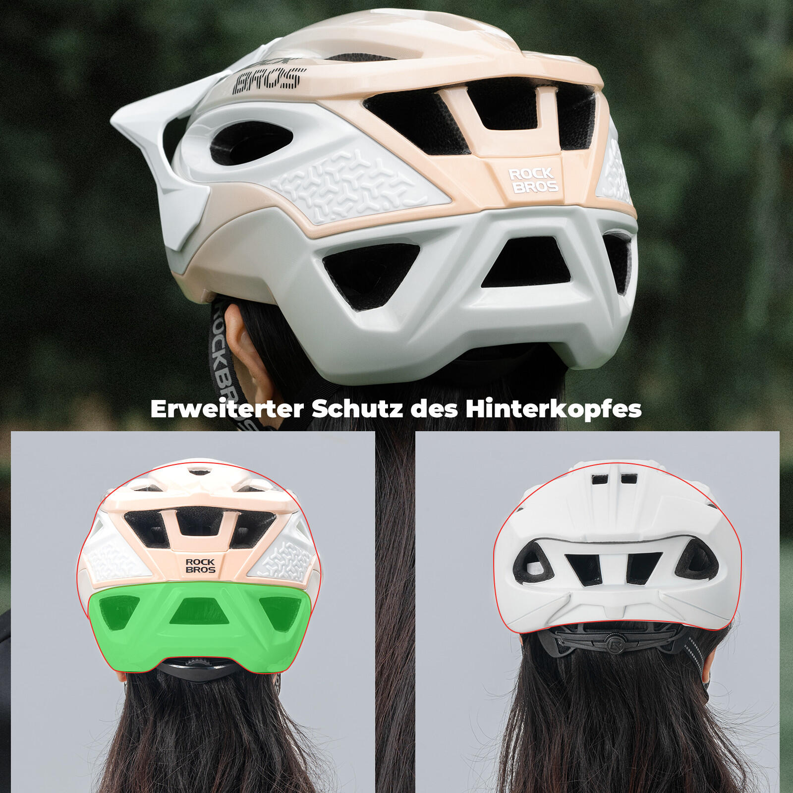 ROCKBROS Mountainbike Fahrradhelm 4/6