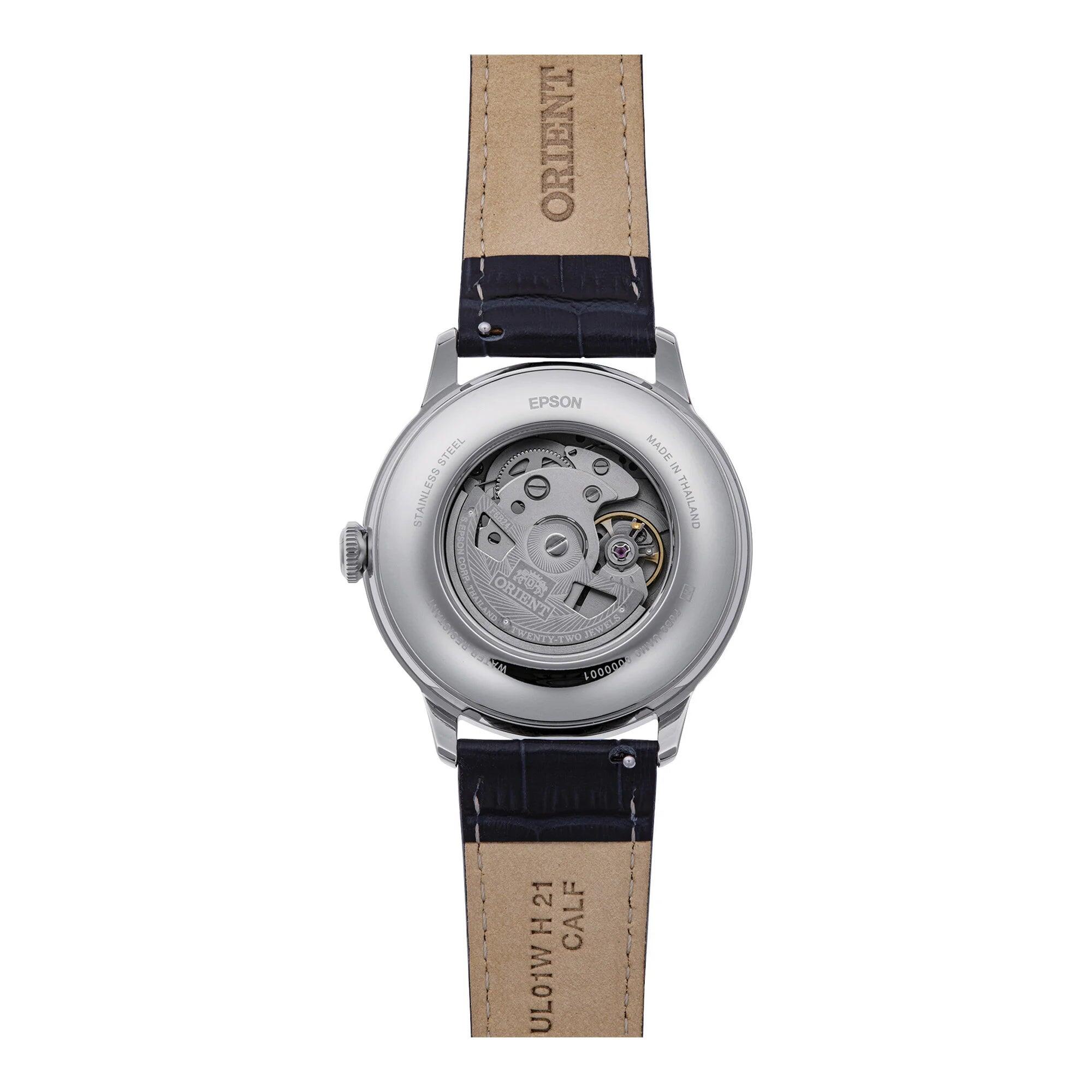 ORIENT Classic Bambino Sun & Moon RA-AK0806L Montre homme mécanique cuir 2/3