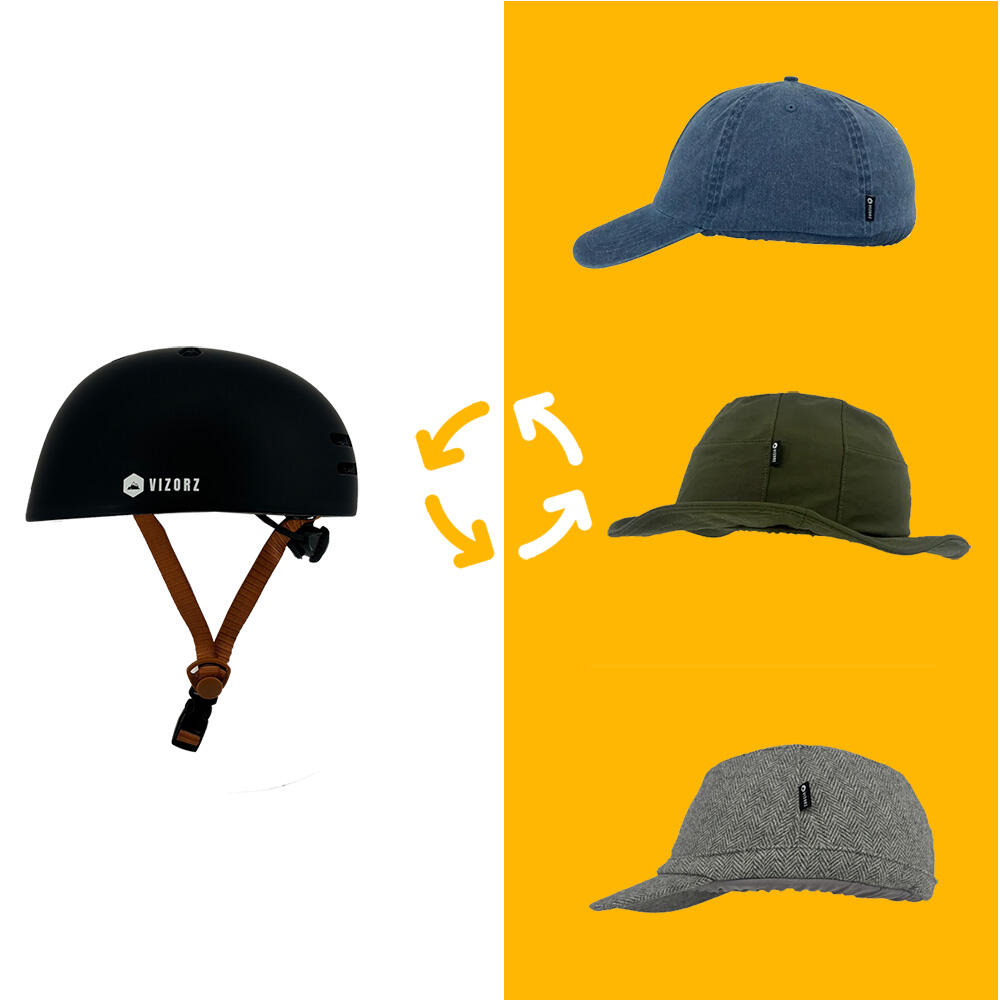 Fietshelm Vizorz SwitchCap - White cap 7/7