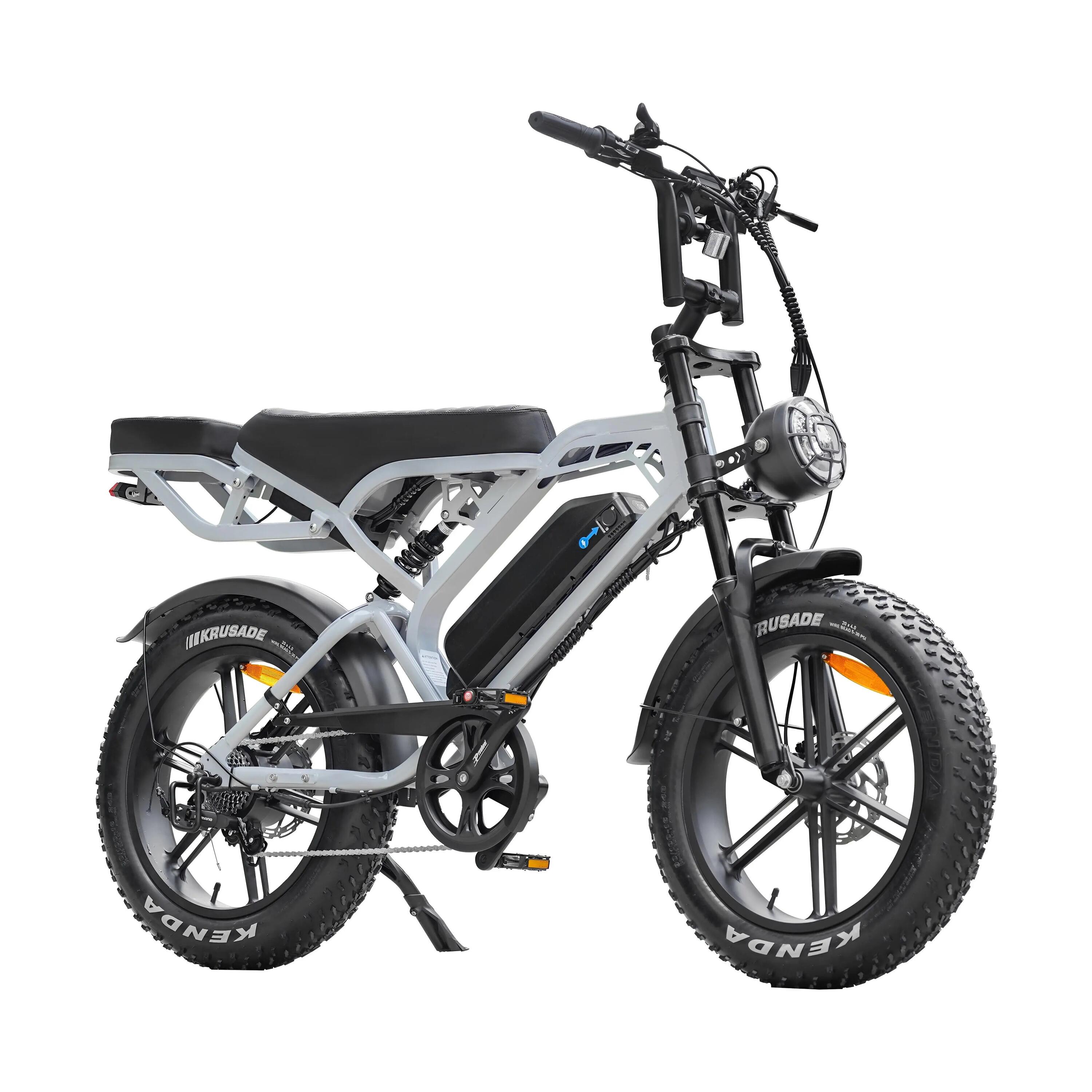 QmWheel V20 Pro Fatbike – Lichtgrijs – Inclusief Accessoiresset 3/5