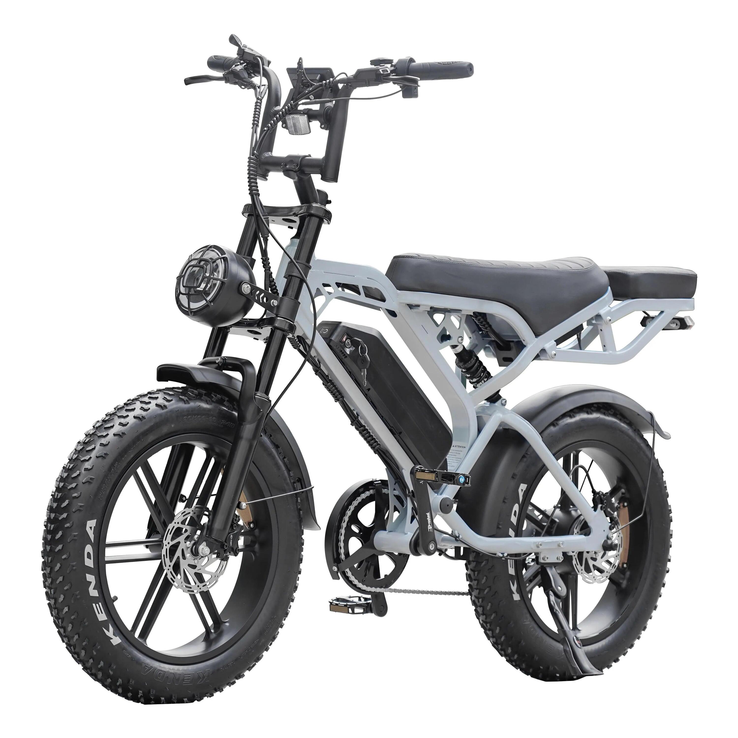 QmWheel V20 Pro Fatbike – Lichtgrijs – Inclusief Accessoiresset 2/5