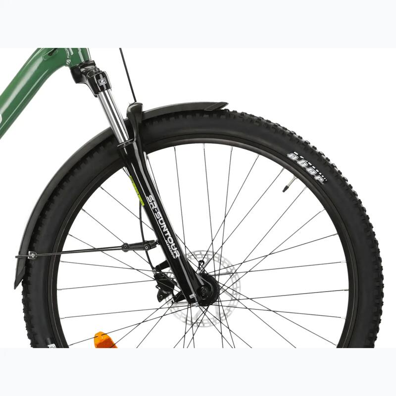 Bicicleta MTB Hardtail Kross Hexagon 4.0 EQ 27.5 inch verde Shimano Acera