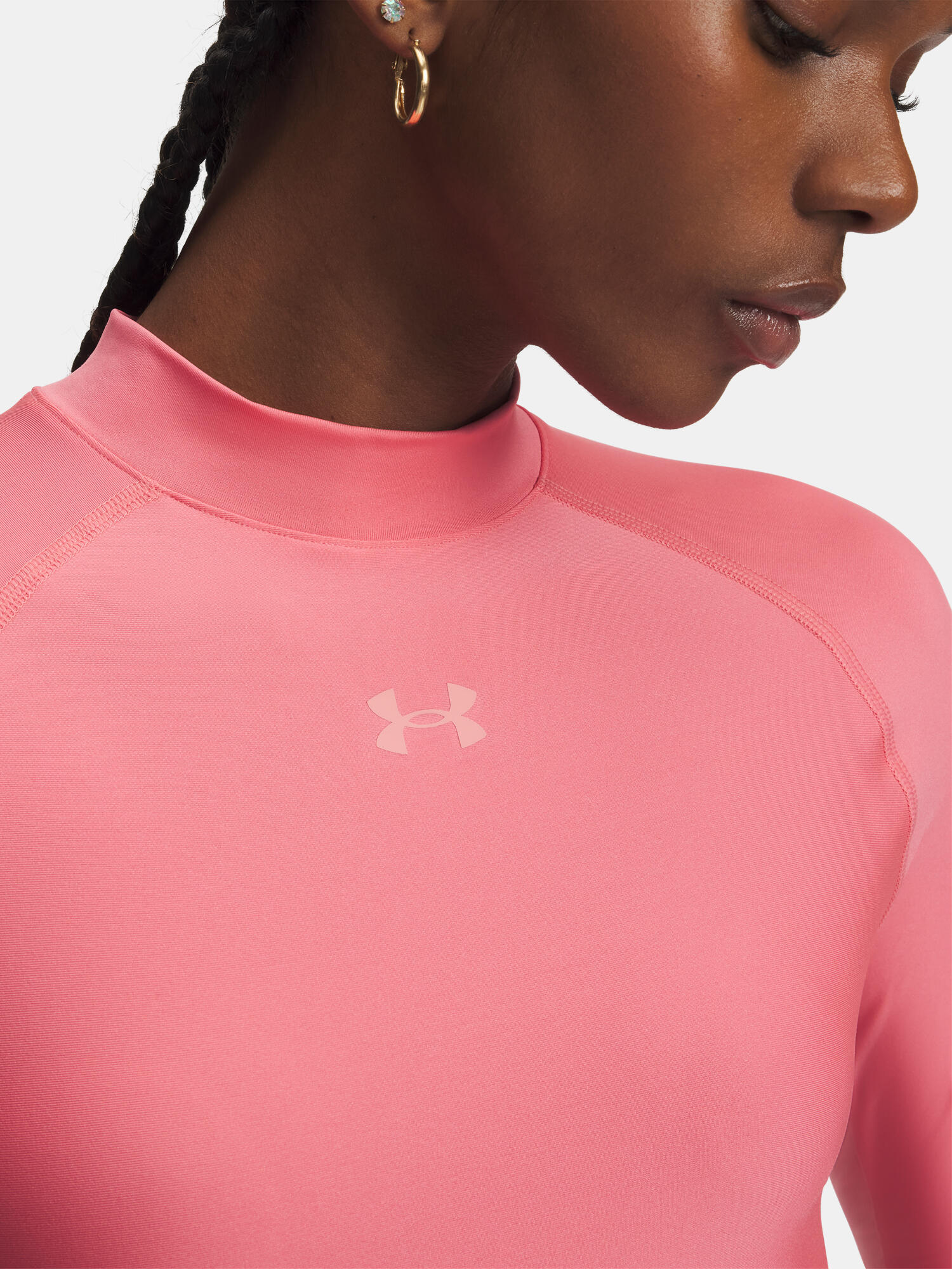 Longsleeve treningowy damski Under Armour HeatGear Crop Mock 3/4