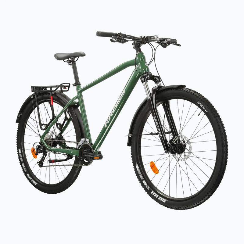 Bicicleta MTB Hardtail Kross Hexagon 4.0 EQ 27.5 inch verde Shimano Acera