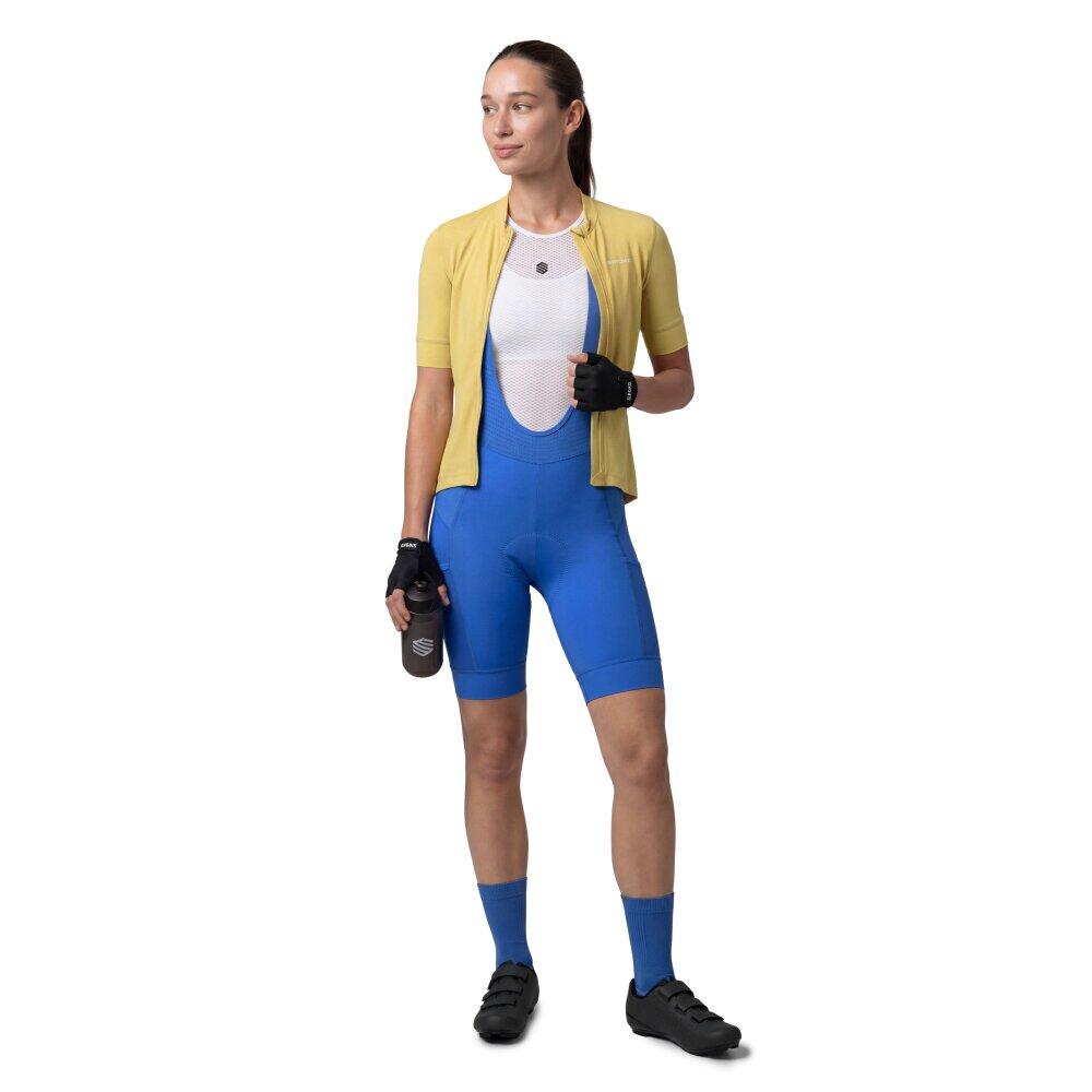 Cuissard cyclisme gravel femme Jet-W Blue Bleu 3/8