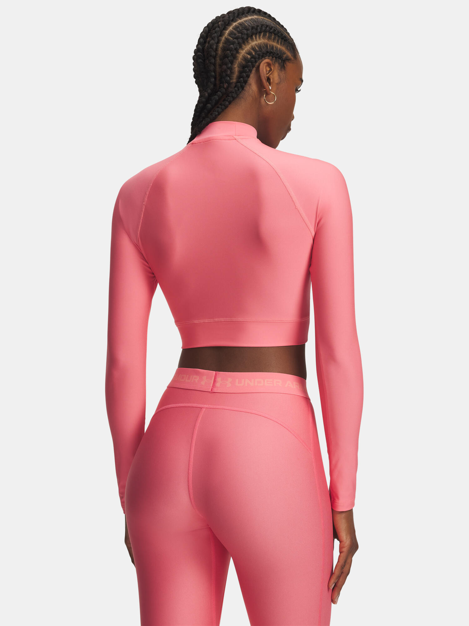 Longsleeve treningowy damski Under Armour HeatGear Crop Mock 2/4
