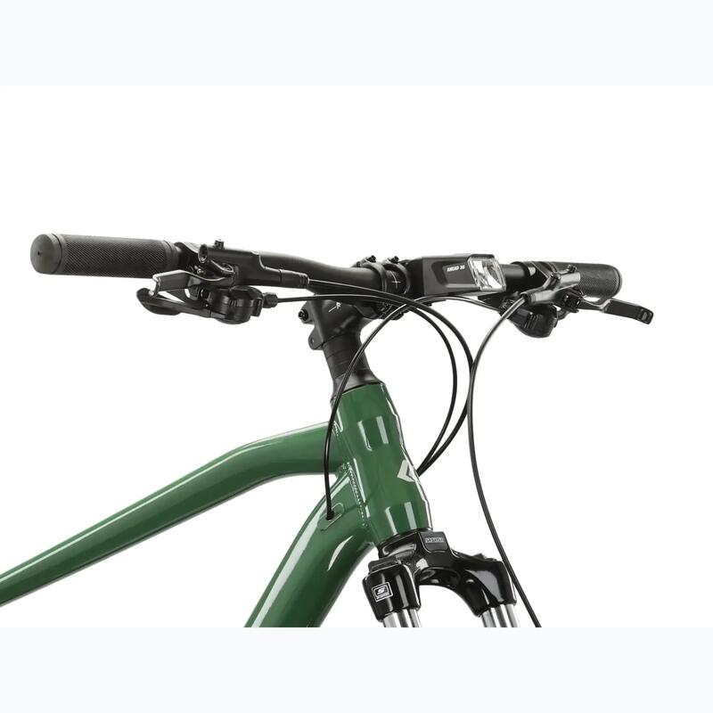 Bicicleta MTB Hardtail Kross Hexagon 4.0 EQ 27.5 inch verde Shimano Acera