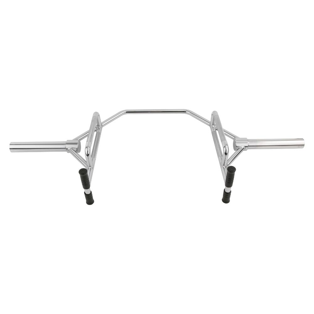 Barre hexagonale ouverte chromée 315 kg à double prise Fitness Tech 2/6