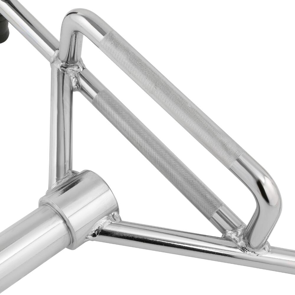 Barre hexagonale ouverte chromée 315 kg à double prise Fitness Tech 5/6
