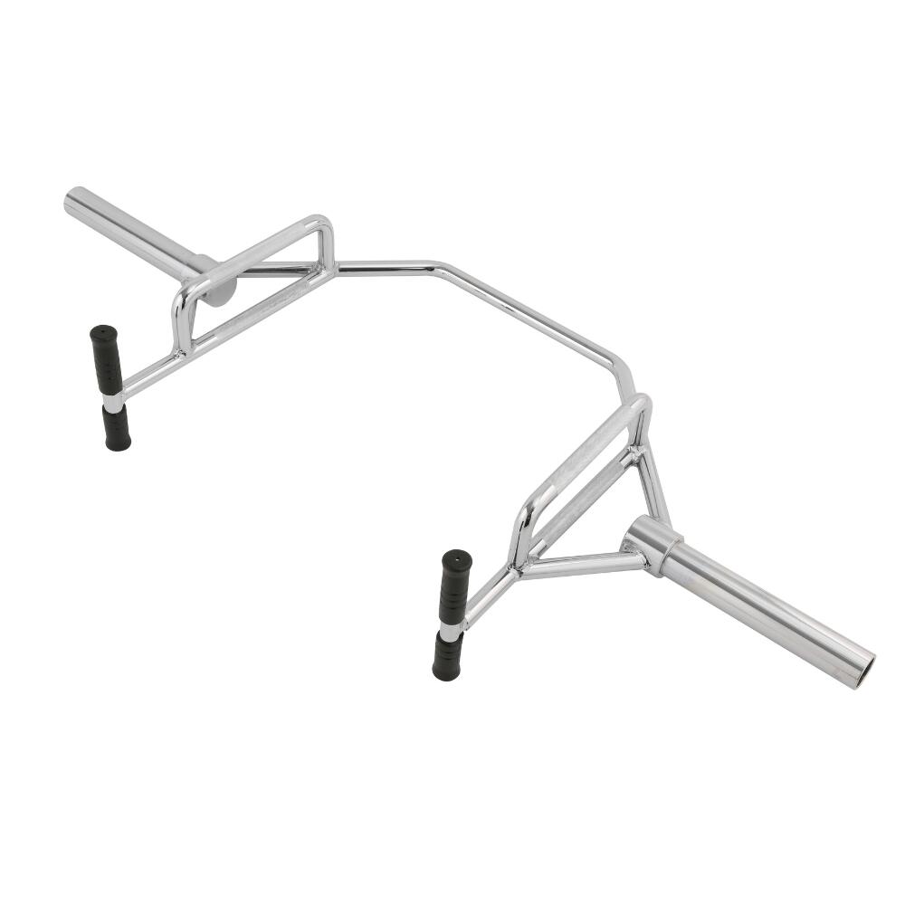 Barre hexagonale ouverte chromée 315 kg à double prise Fitness Tech 4/6