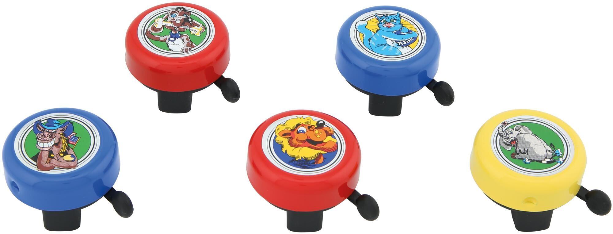 REICH dzwonek rowerowy dla dzieci 'Crazy Animals' Ø 40 mm, 5 wzorów