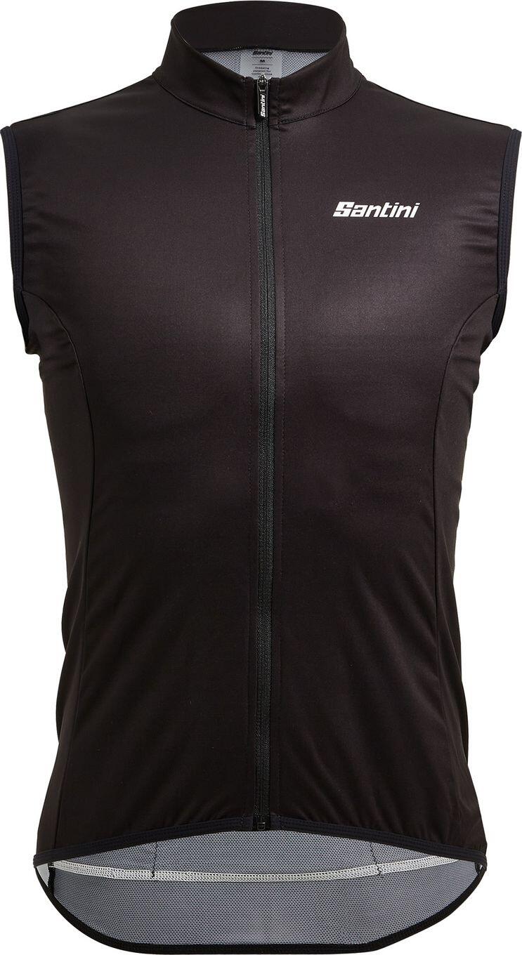 Colete corta-vento Santini NBL preto para homem 4/4