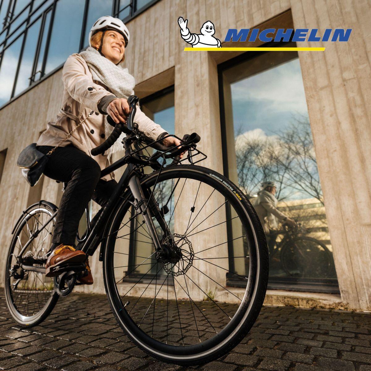 Lot de 2 pneus vélo urbain anticrevaison 700x35C 37-622 vélo électrique 5/6