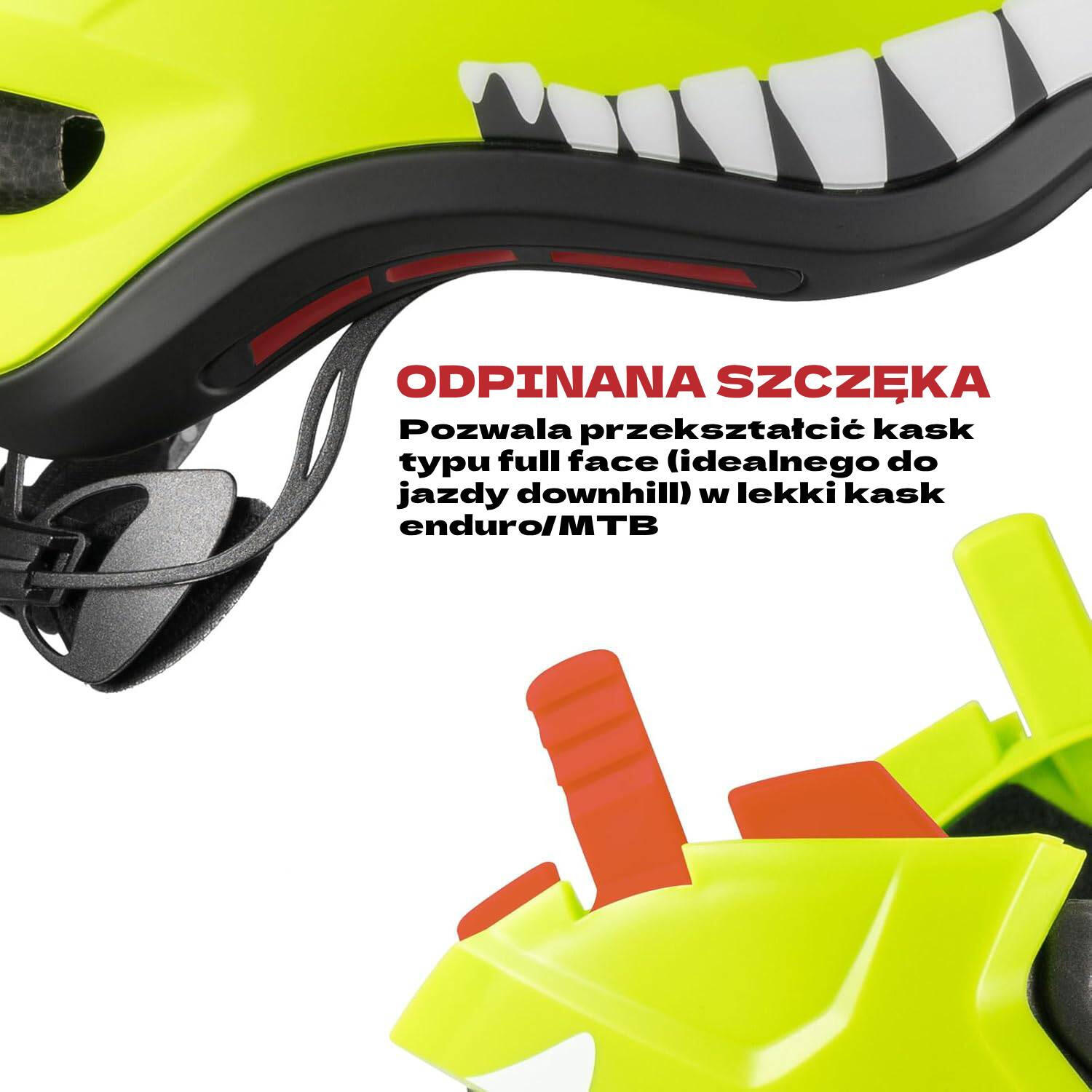 Kask rowerowy dziecięcy z odpinana szczęką 2w1 ROCKBROS TT-3200 OFF-ROAD 2/7