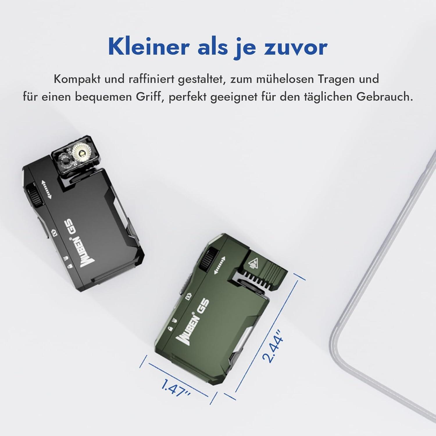 Outdoor Wiederaufladbare LED Taschenlampe RGB IP65 Magnetisch G5 3/7