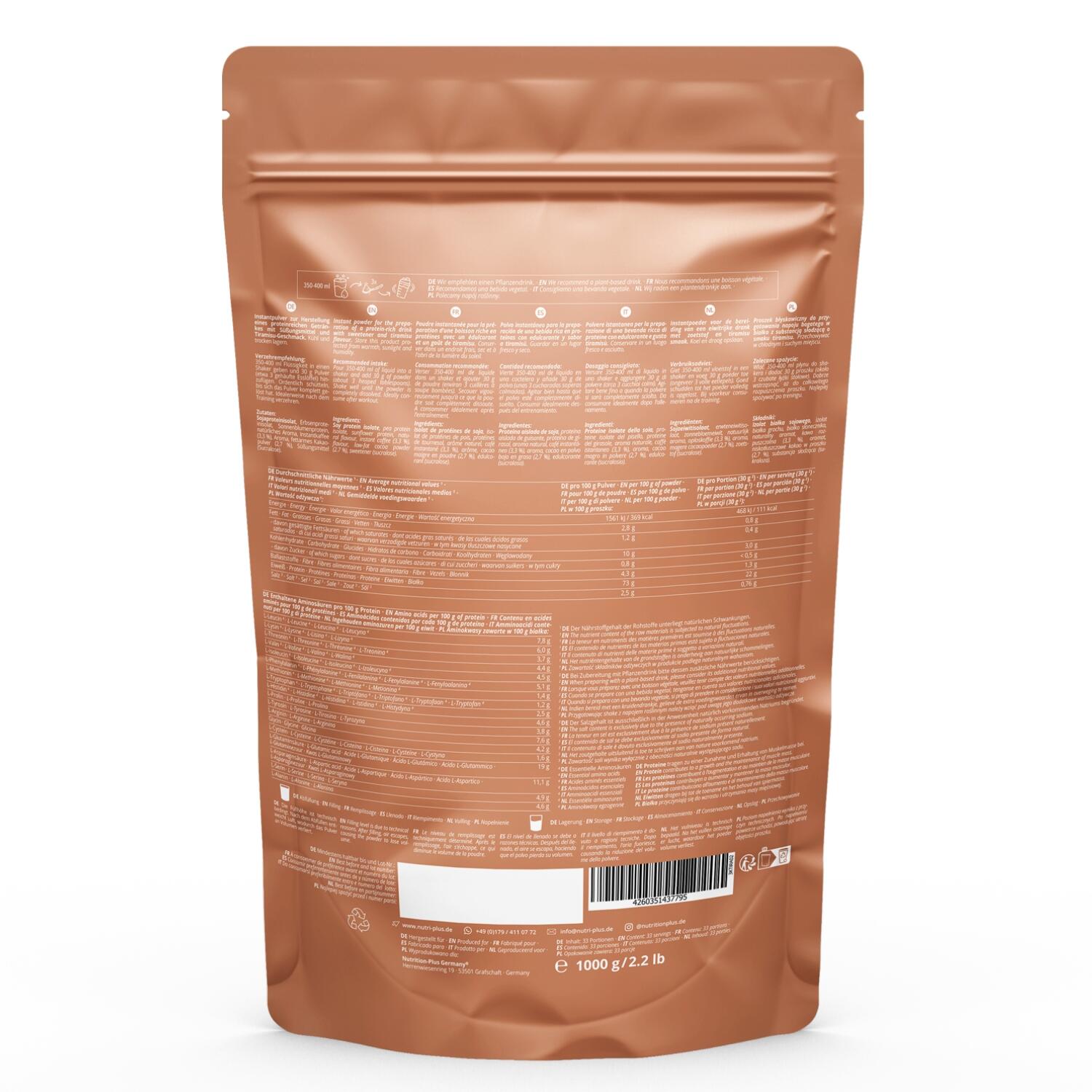 Proteína en polvo 3K 1000 g - Tiramisú 2/5