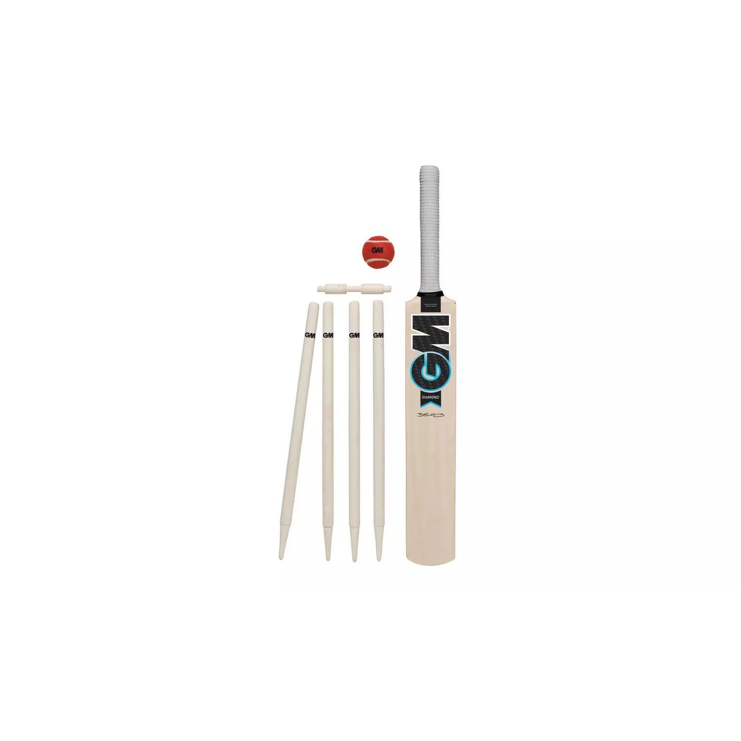CricketSet "Diamond" Damen und Herren Cremefarbe/Rot 1/2