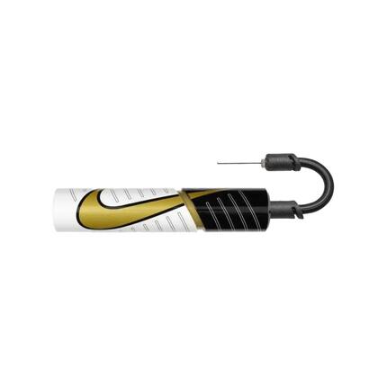 Essential" Ballpumpe, Kontrast Damen und Herren Weiß/Schwarz/Golden