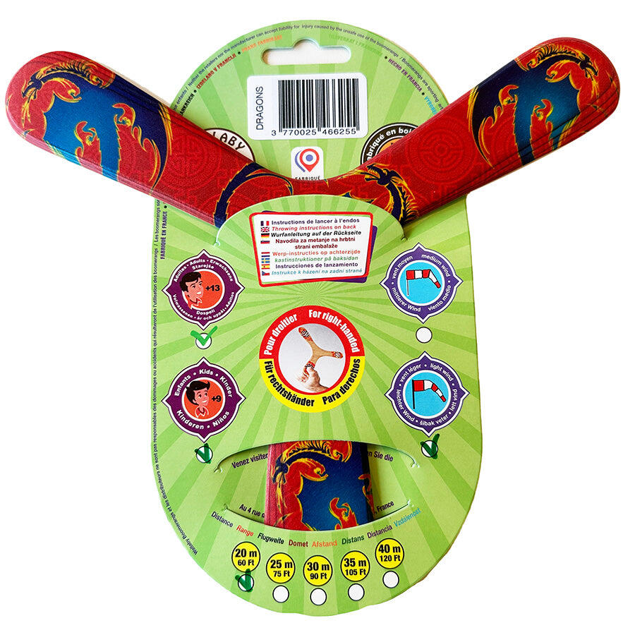 Boomerang Wallaby Boomerang Dragons WB005 Rouge 24 cm 2/4